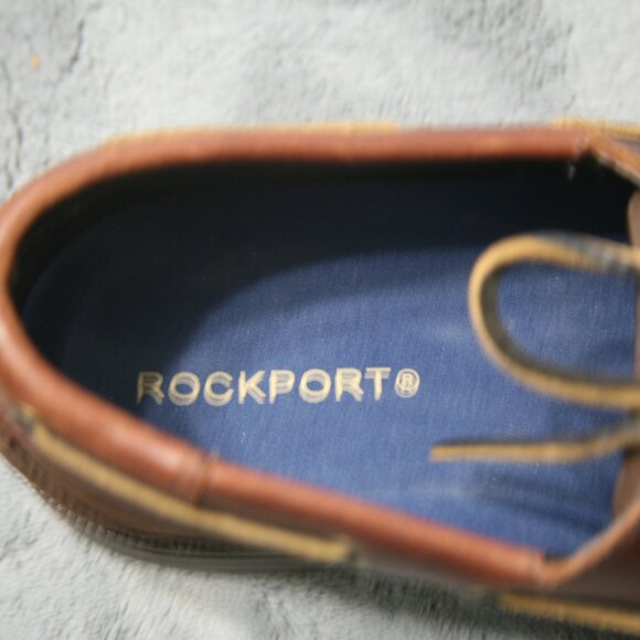 Rockport Men's Boat Shoes, Size 8.5, Brown - Picture 4 of 4